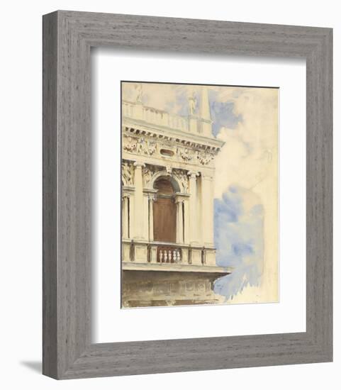 A Corner of the Library in Venice, 1904/07-John Singer Sargent-Framed Art Print