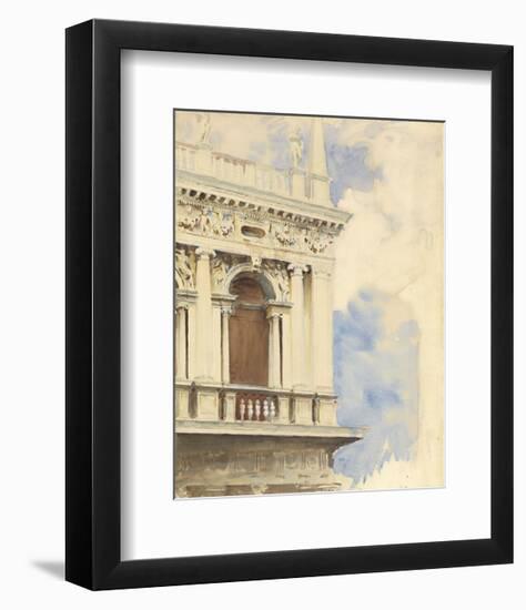 A Corner of the Library in Venice, 1904/07-John Singer Sargent-Framed Art Print