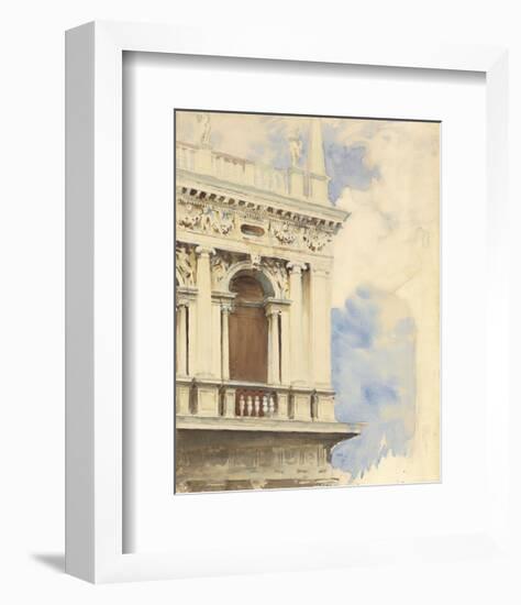 A Corner of the Library in Venice, 1904/07-John Singer Sargent-Framed Art Print