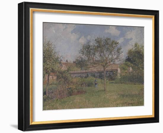 A Corner of the Meadow at Eragny-Camille Pissarro-Framed Giclee Print