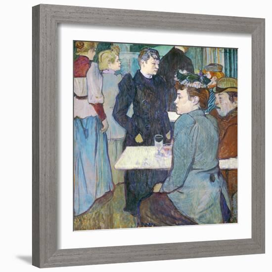 A Corner of the Moulin De La Galette, 1892-Henri de Toulouse-Lautrec-Framed Giclee Print