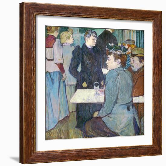 A Corner of the Moulin De La Galette, 1892-Henri de Toulouse-Lautrec-Framed Giclee Print