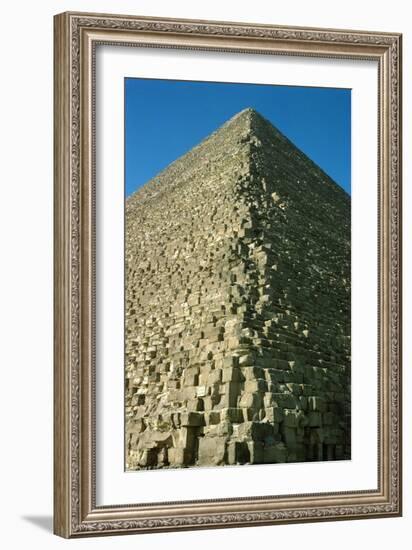 A Corner of the Pyramid of Mycerinus (Menkaure) (26th BCE)-null-Framed Giclee Print