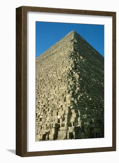 A Corner of the Pyramid of Mycerinus (Menkaure) (26th BCE)-null-Framed Giclee Print