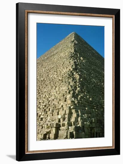 A Corner of the Pyramid of Mycerinus (Menkaure) (26th BCE)-null-Framed Giclee Print