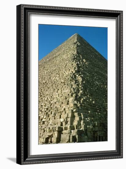 A Corner of the Pyramid of Mycerinus (Menkaure) (26th BCE)-null-Framed Giclee Print