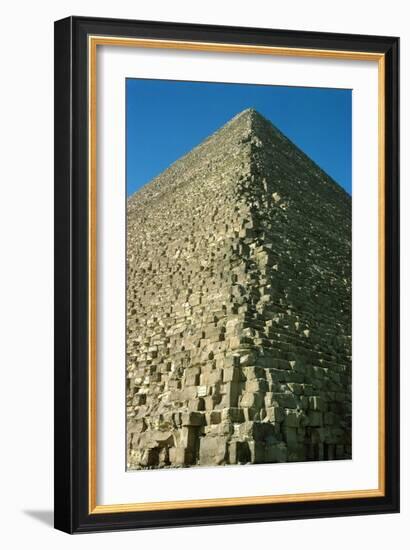 A Corner of the Pyramid of Mycerinus (Menkaure) (26th BCE)-null-Framed Giclee Print