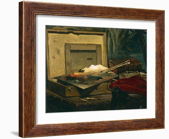 A Corner of the Studio, 1861-Claude Monet-Framed Giclee Print