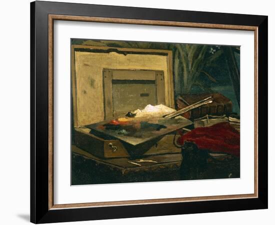 A Corner of the Studio, 1861-Claude Monet-Framed Giclee Print