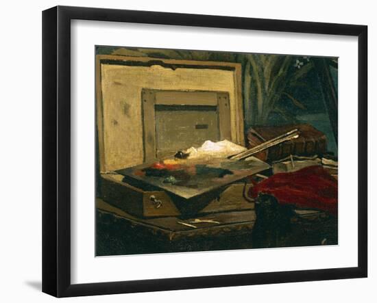 A Corner of the Studio, 1861-Claude Monet-Framed Giclee Print