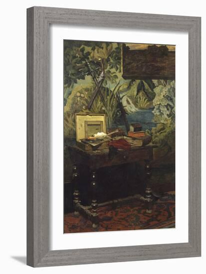 A Corner of the Studio, 1861-Claude Monet-Framed Giclee Print