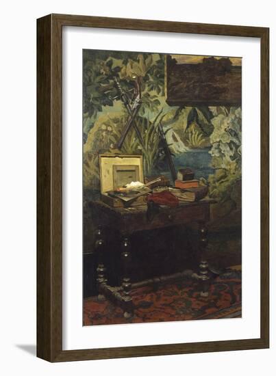 A Corner of the Studio, 1861-Claude Monet-Framed Giclee Print