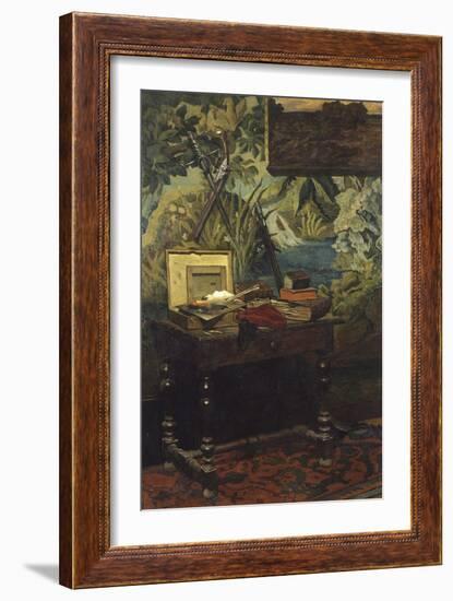 A Corner of the Studio, 1861-Claude Monet-Framed Giclee Print