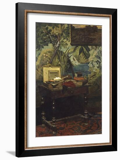 A Corner of the Studio, 1861-Claude Monet-Framed Giclee Print