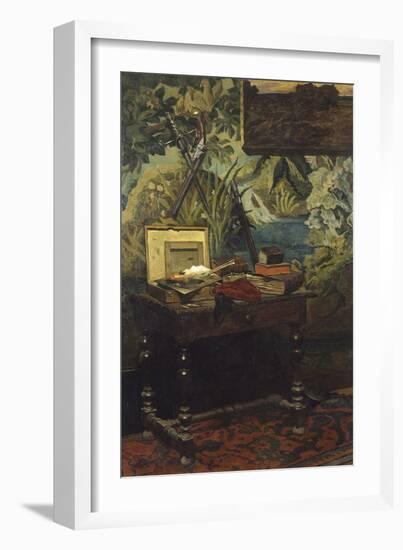 A Corner of the Studio, 1861-Claude Monet-Framed Giclee Print