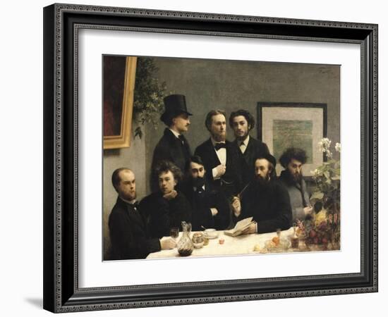 A Corner of the Table, 1872-Henri Fantin-Latour-Framed Giclee Print