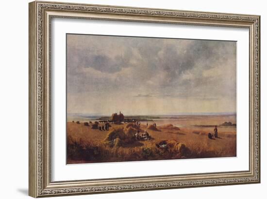 A Cornfield, 1815, (1938)-Peter De Wint-Framed Giclee Print