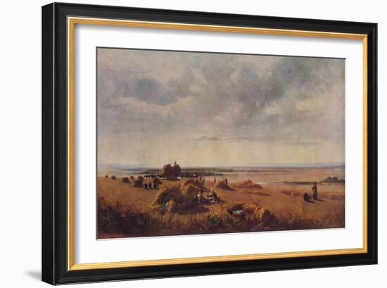 A Cornfield, 1815, (1938)-Peter De Wint-Framed Giclee Print