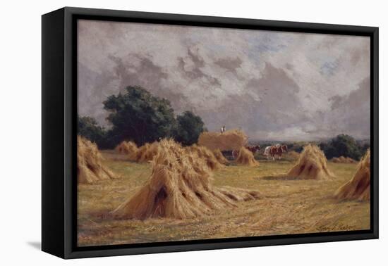 A Cornfield at Harlow, Essex-Henry Parker-Framed Premier Image Canvas