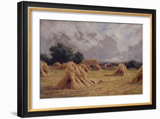 A Cornfield at Harlow, Essex-Henry Parker-Framed Giclee Print