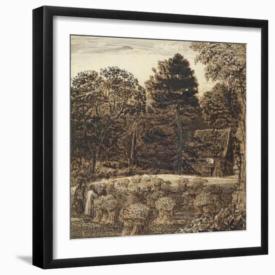 A Cornfield, Shoreham at Twilight-Samuel Palmer-Framed Giclee Print