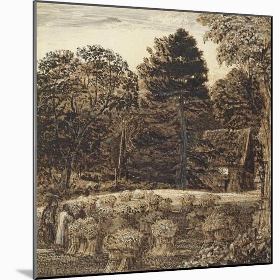 A Cornfield, Shoreham at Twilight-Samuel Palmer-Mounted Giclee Print