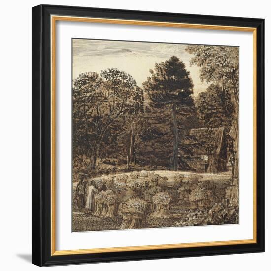 A Cornfield, Shoreham at Twilight-Samuel Palmer-Framed Giclee Print