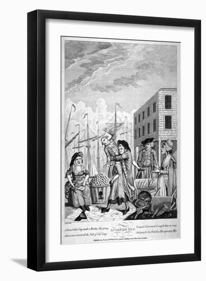 A Cornish Hug, 1781-John Nixon-Framed Giclee Print