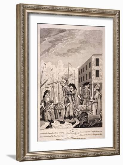 A Cornish Hug, 1781-John Nixon-Framed Giclee Print