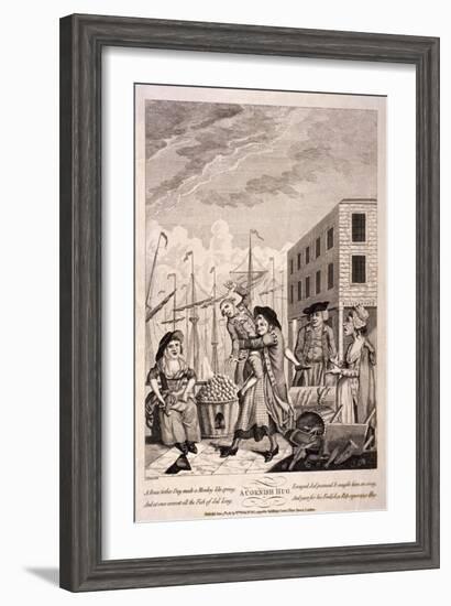 A Cornish Hug, 1781-John Nixon-Framed Giclee Print