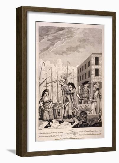 A Cornish Hug, 1781-John Nixon-Framed Giclee Print