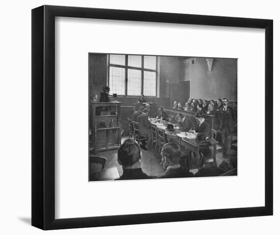 A coroner's inquest, London, c1901 (1901)-Unknown-Framed Photographic Print