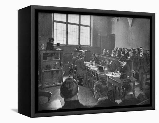 A coroner's inquest, London, c1901 (1901)-Unknown-Framed Premier Image Canvas