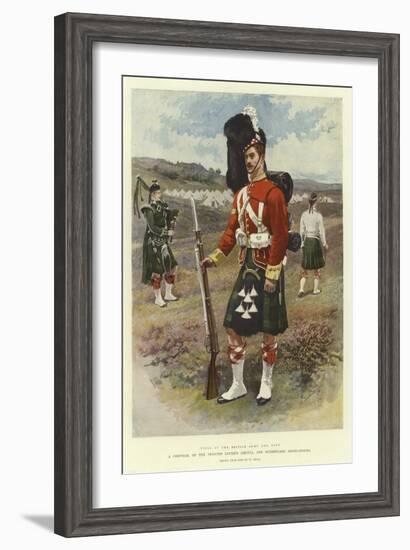 A Corporal of the Princess Louise'S, Argyll and Sutherland Highlanders-William Small-Framed Giclee Print