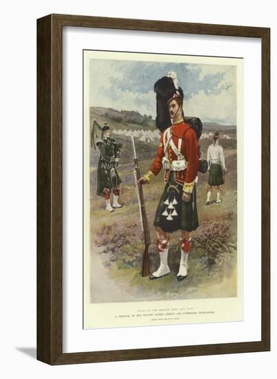 A Corporal of the Princess Louise'S, Argyll and Sutherland Highlanders-William Small-Framed Giclee Print