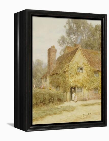 A Cottage at Denham, Buckinghamshire-Helen Allingham-Framed Premier Image Canvas