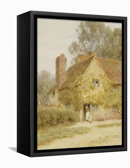A Cottage at Denham, Buckinghamshire-Helen Allingham-Framed Premier Image Canvas