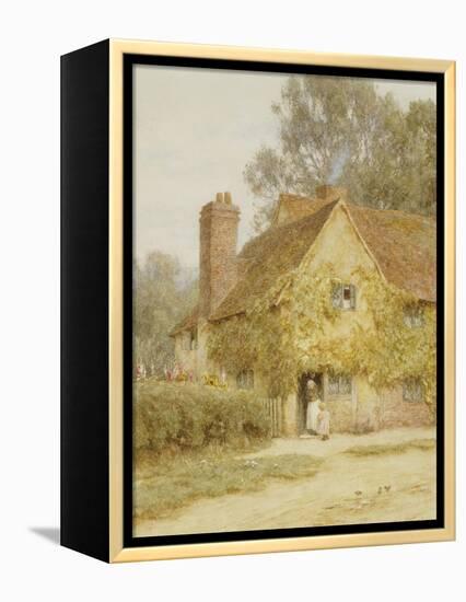 A Cottage at Denham, Buckinghamshire-Helen Allingham-Framed Premier Image Canvas