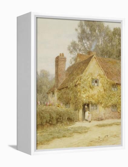 A Cottage at Denham, Buckinghamshire-Helen Allingham-Framed Premier Image Canvas