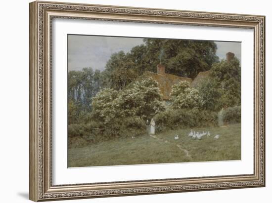A Cottage at Farringford, Isle of Wight-Helen Allingham-Framed Giclee Print