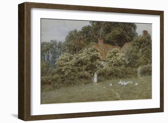 A Cottage at Farringford, Isle of Wight-Helen Allingham-Framed Giclee Print