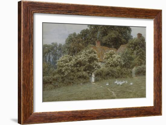 A Cottage at Farringford, Isle of Wight-Helen Allingham-Framed Giclee Print