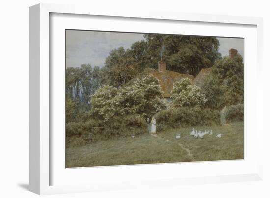 A Cottage at Farringford, Isle of Wight-Helen Allingham-Framed Giclee Print