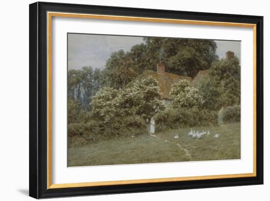 A Cottage at Farringford, Isle of Wight-Helen Allingham-Framed Giclee Print