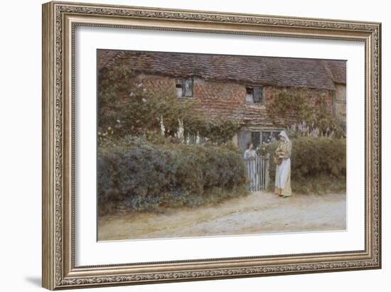 A Cottage at Haslemere-Helen Allingham-Framed Premium Giclee Print