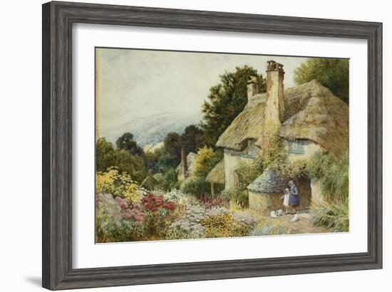 A Cottage at Selworthy, Near Minehead-Arthur Claude Strachan-Framed Giclee Print