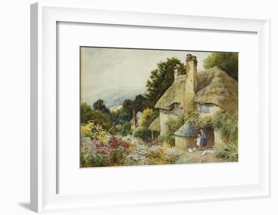 A Cottage at Selworthy, Near Minehead-Arthur Claude Strachan-Framed Giclee Print