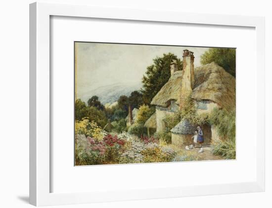 A Cottage at Selworthy, Near Minehead-Arthur Claude Strachan-Framed Giclee Print