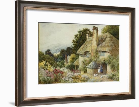 A Cottage at Selworthy, Near Minehead-Arthur Claude Strachan-Framed Giclee Print