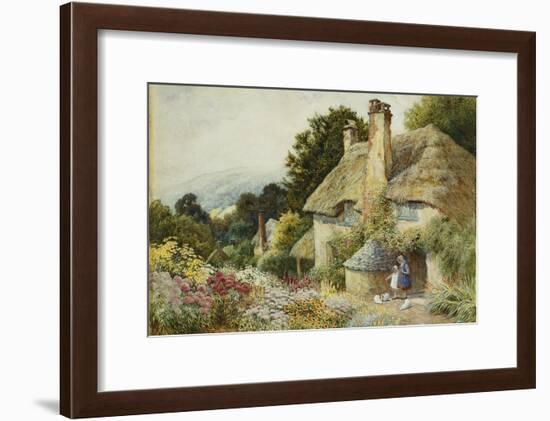 A Cottage at Selworthy, Near Minehead-Arthur Claude Strachan-Framed Giclee Print